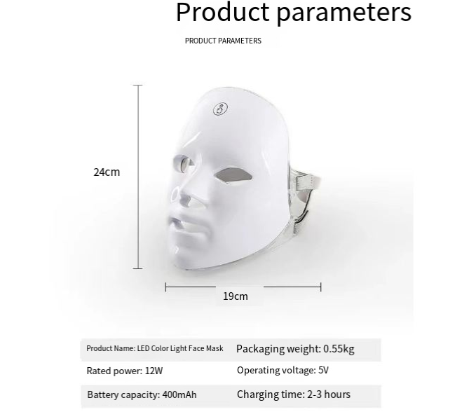 LED Light Therapy Face Mask – Professional Skin Rejuvenation at Home
